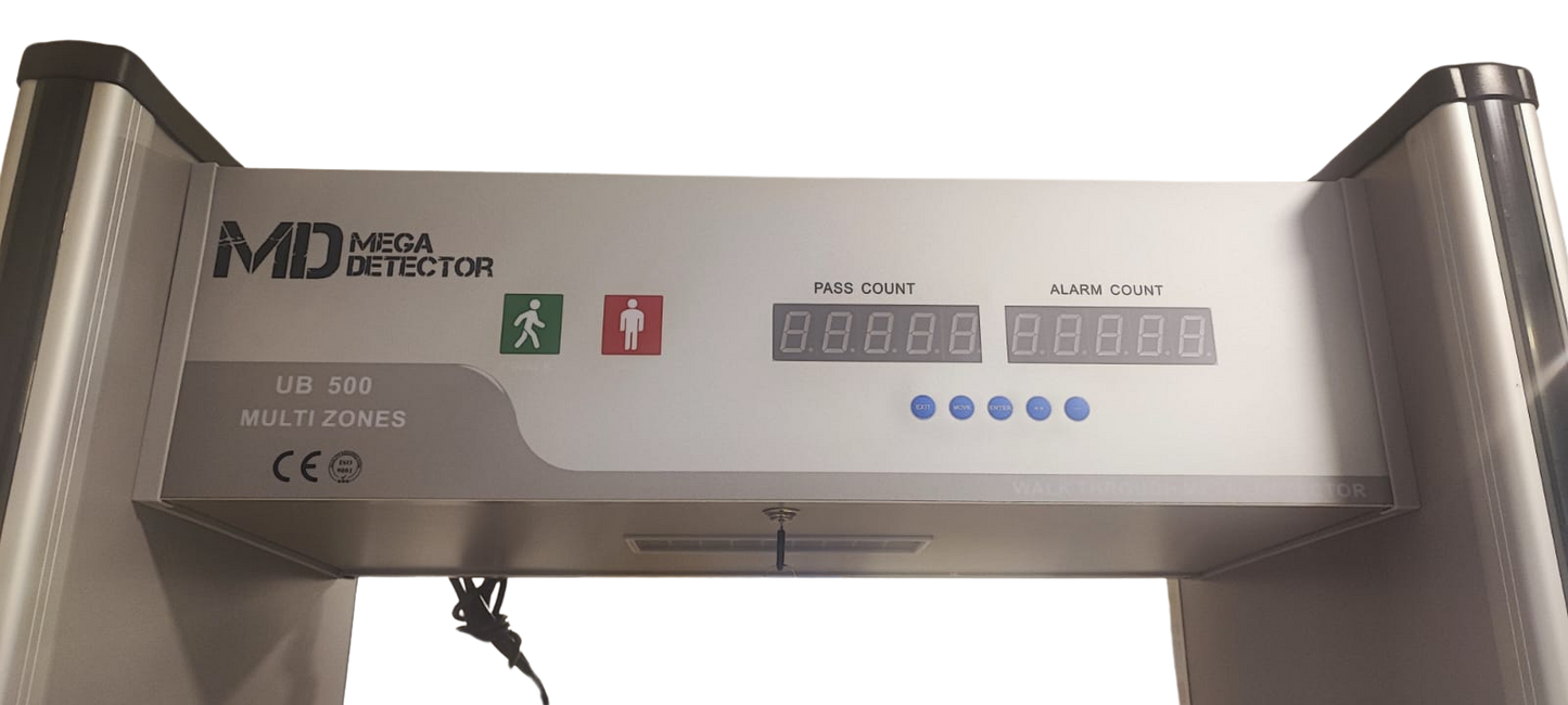 Arco MegaDetector Detector de Metales de Paso de Alta Sensibilidad de 6/12/18 Zonas, Puerta de Paso