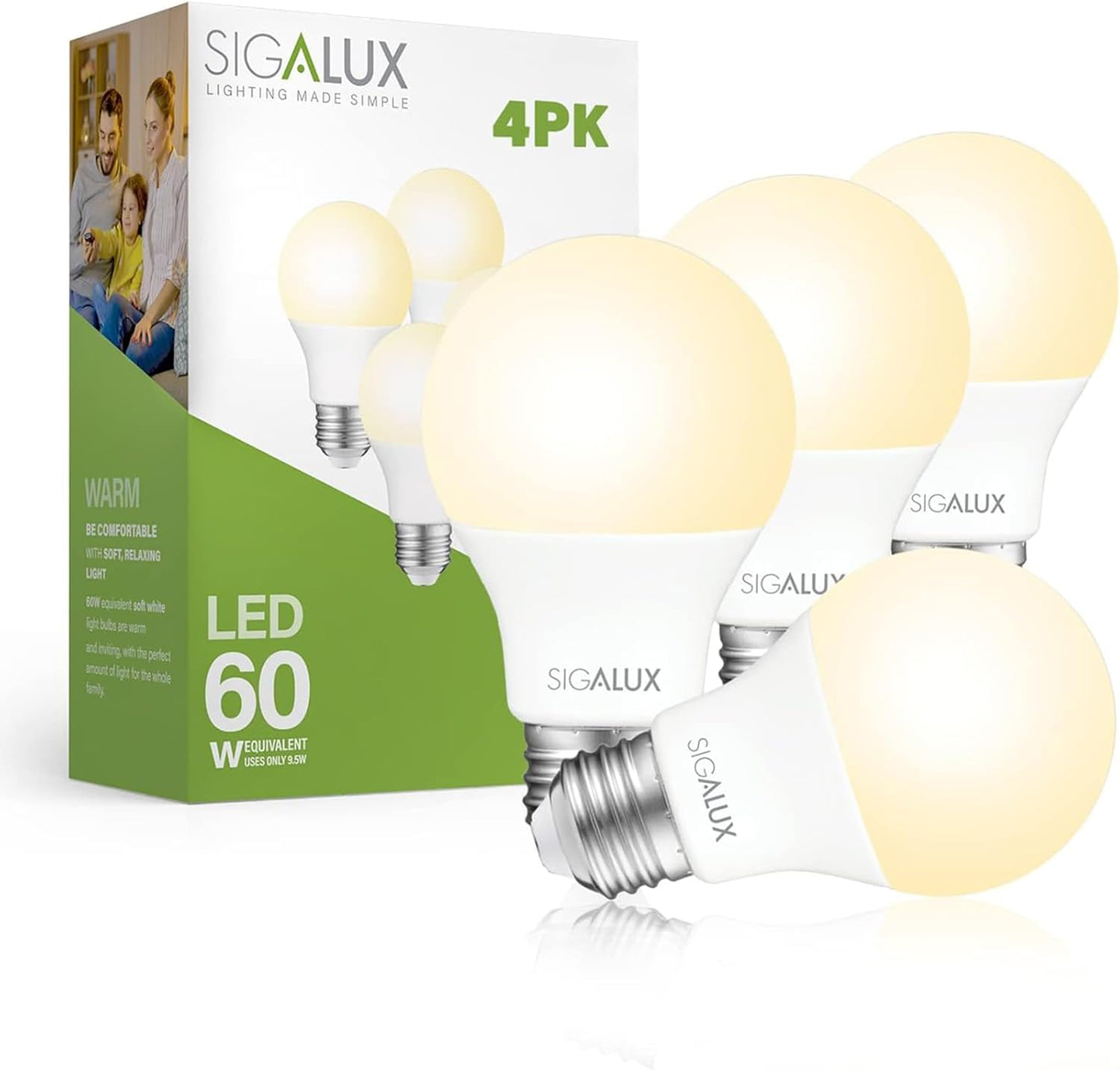 6 Bombillas LED Luz Cálida de Emergencia Recargables de 9 W, Luz de Emergencia de Reserva de Batería de 1200 mAh, Bombilla Para Cortes de Energía.