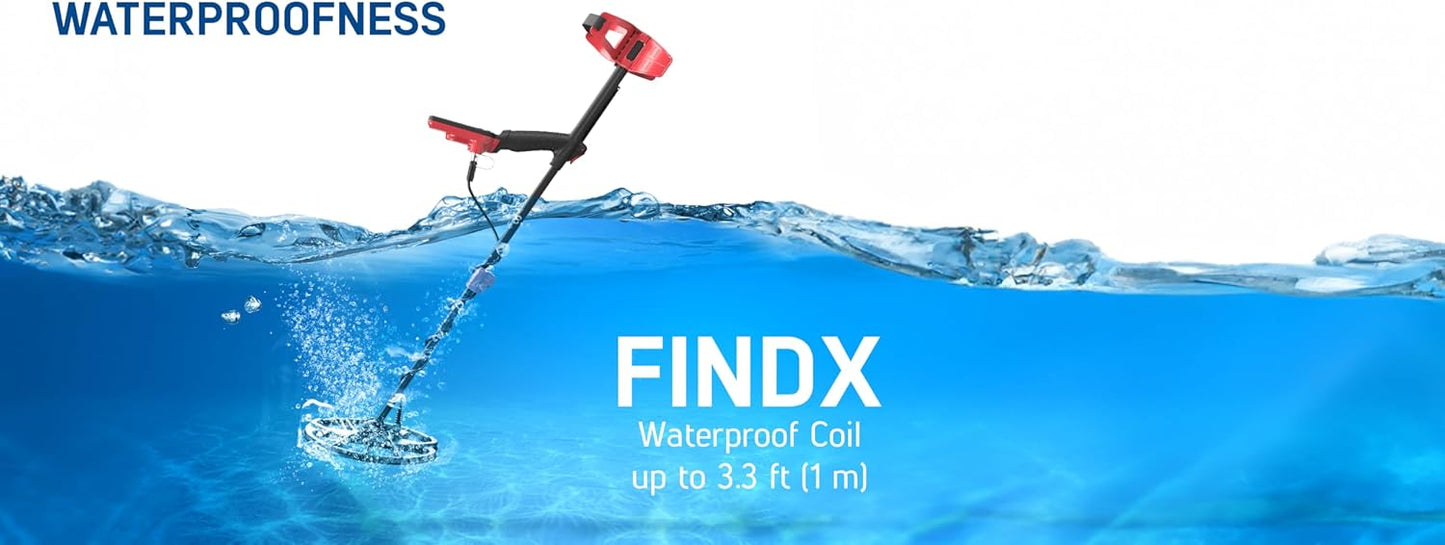 Nokta Findx Pro excelente para principiantes sumergible hasta 5m.