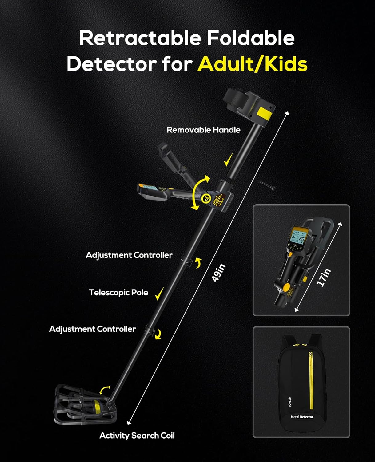 MegaDetector TX-620 Detector de Metales Profesional Descubra Tesoros Ocultos