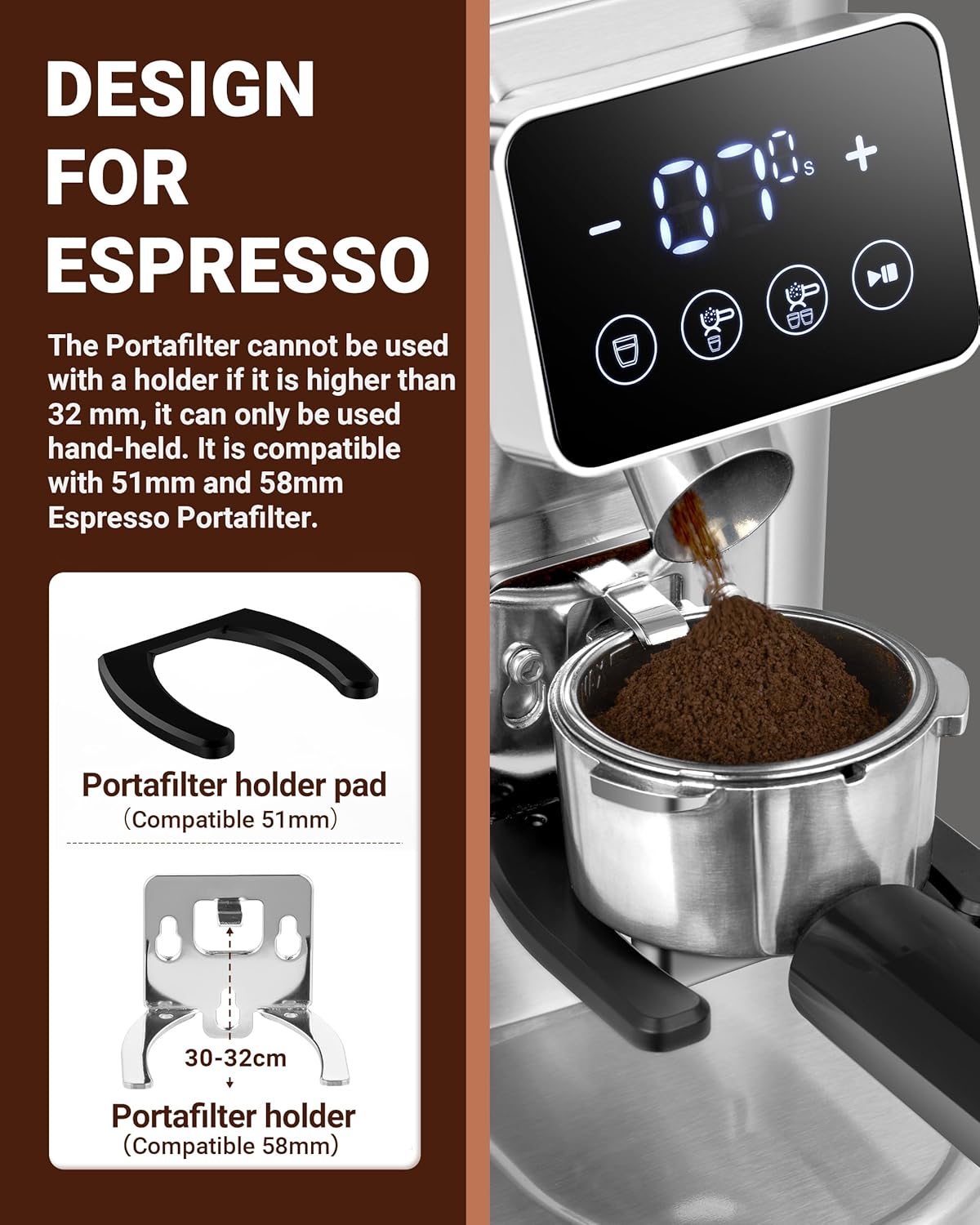 Molinillo De Café, Amzchef Molinillo De Granos De Café