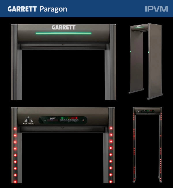 Arco detector de metales Garrett Paragon Detector de Metales de Paso 66 Zonas, Discriminación Eficaz.