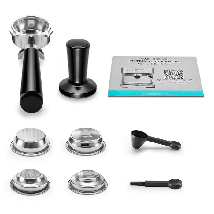 Cafetera CASABREWS ULTRA 20 bares de presión, con pantalla LCD.