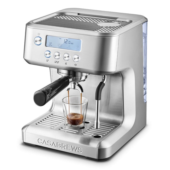 Cafetera CASABREWS ULTRA 20 bares de presión, con pantalla LCD.