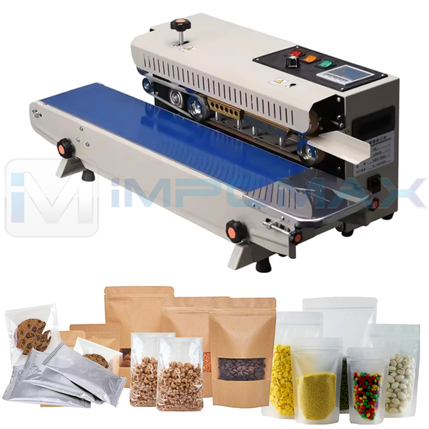Máquina Selladora continua horizontal de fundas automática.