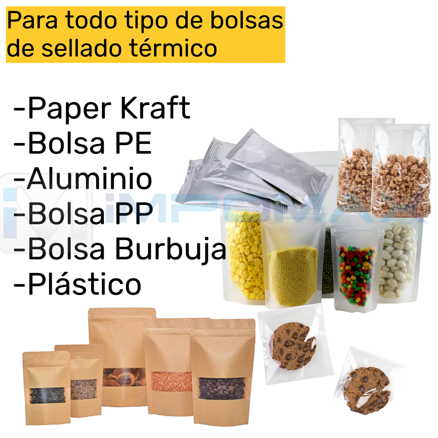 Máquina Selladora continua horizontal de fundas automática.