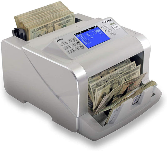 S6500 SILVER by AccuBANKER - Contador de Billetes mixtos con detección de falsificación
