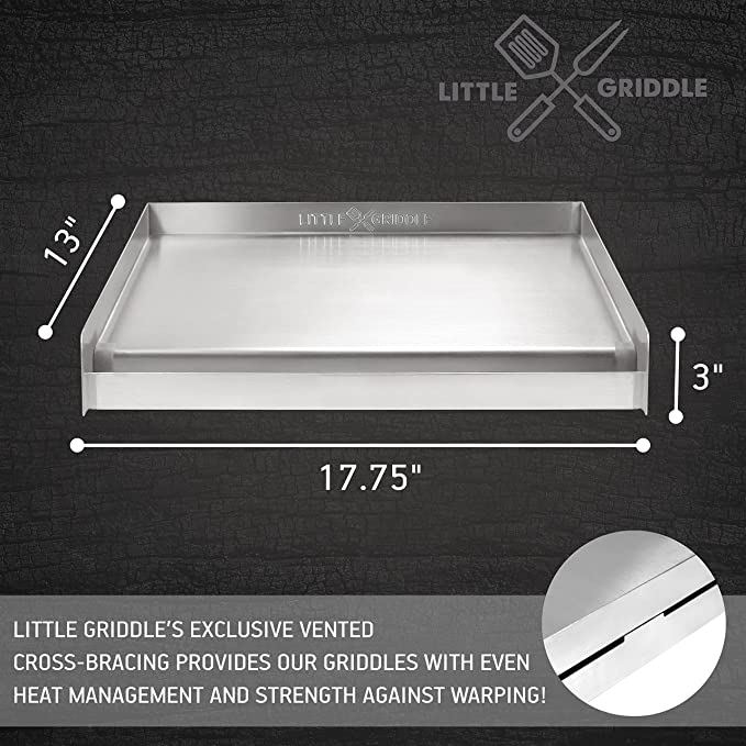 Little Griddle Sq180 Plancha Universal Para Parrillas Bbq