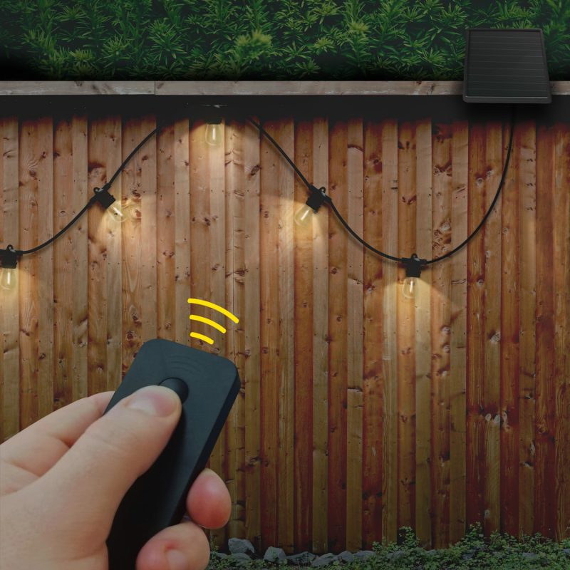 Guirnalda de Luces Solares Con Bombillas Led Con Control Remoto