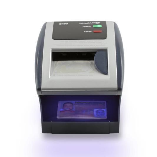 D490 ACCUBANKER DETECTOR DE BILLETES Y TARJETAS AUTOMÁTICO