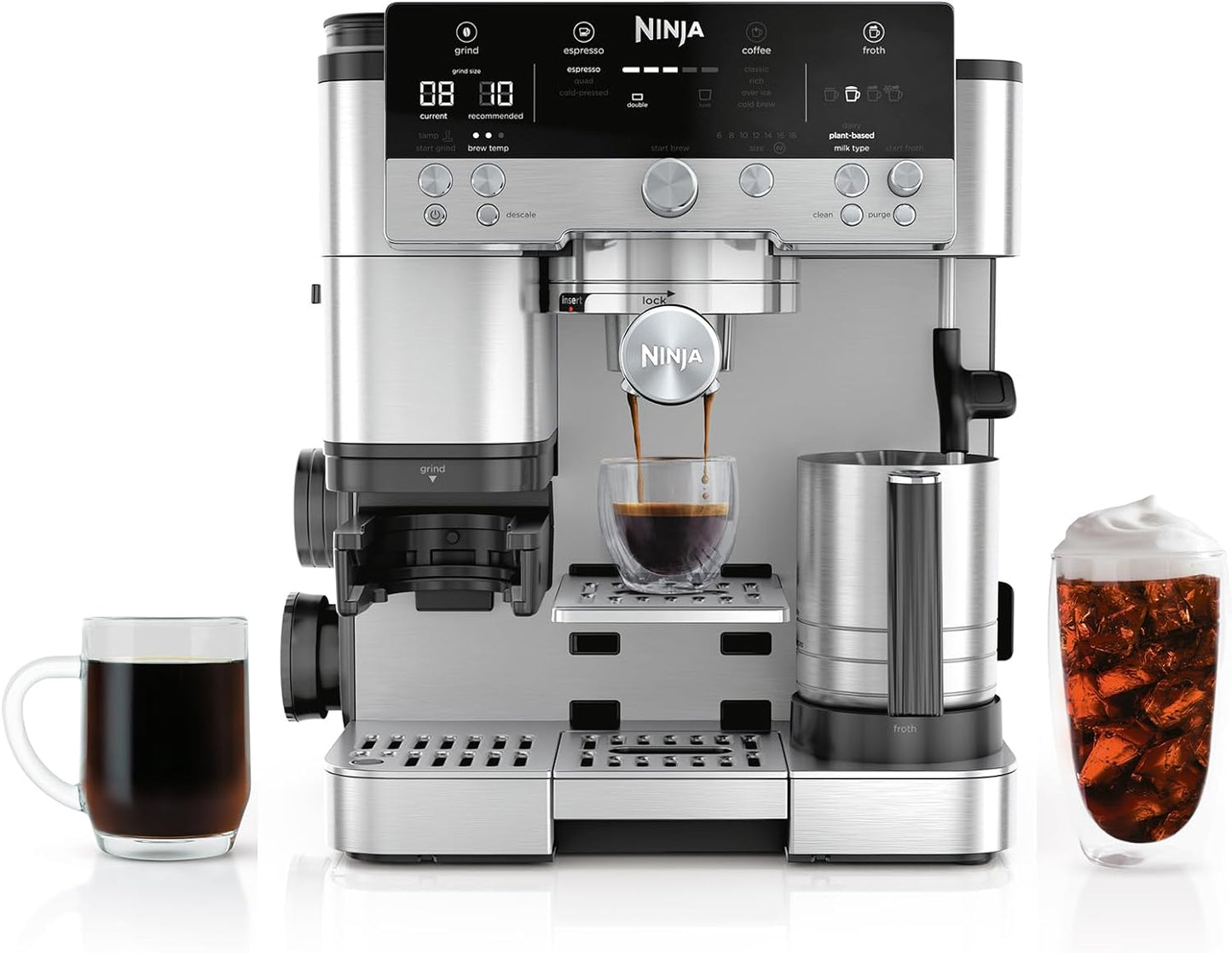 Cafetera Ninja Luxe Café ES601 Molinillo Y Espumador Automático