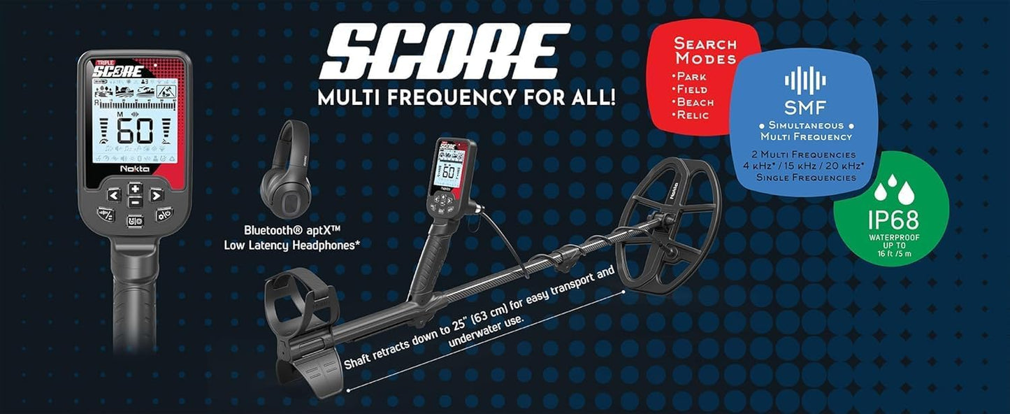 Nokta Triple Score PRO Pack Detector de metales con PINPOINTER