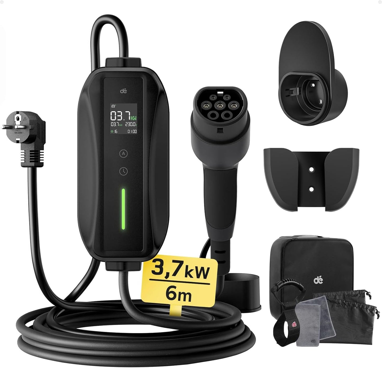 CARGADOR PORTÁTIL PARA VEHÍCULO ELÉCTRICO TIMXON 16A 3.7Kw