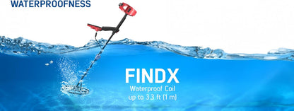 Nokta Findx Pro excelente para principiantes sumergible hasta 5m.