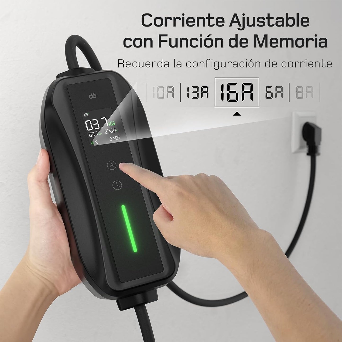 CARGADOR PORTÁTIL PARA VEHÍCULO ELÉCTRICO TIMXON 16A 3.7Kw