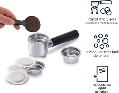Cafetera de Espresso Manual De'Longhi ECP3630 – Acero Inoxidable