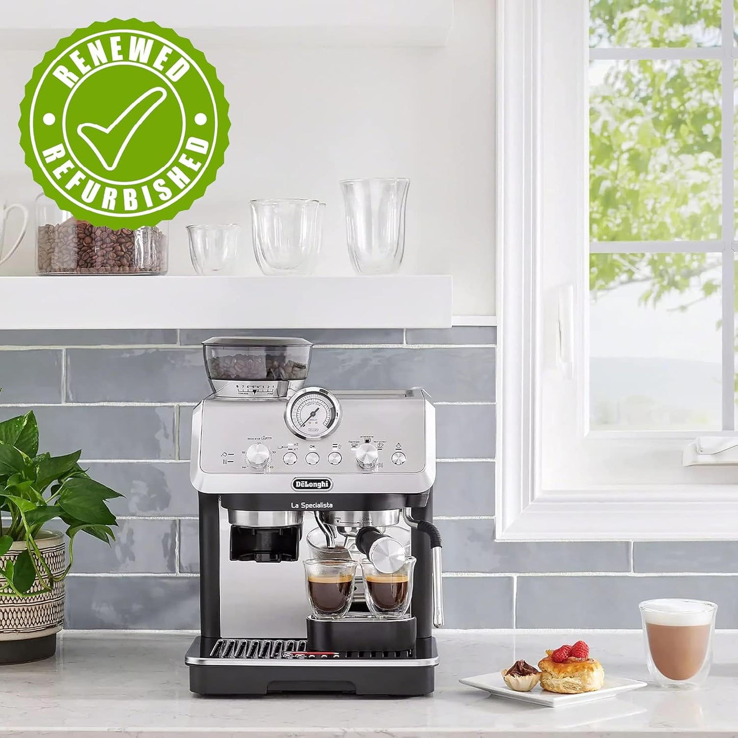 De'Longhi La Specialista Arte Cafetera de Espresso, Acero Inoxidable/Negro