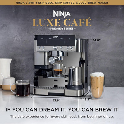 Cafetera Ninja Luxe Café ES601 Molinillo Y Espumador Automático