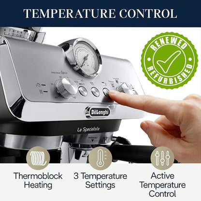 De'Longhi La Specialista Arte Cafetera de Espresso, Acero Inoxidable/Negro