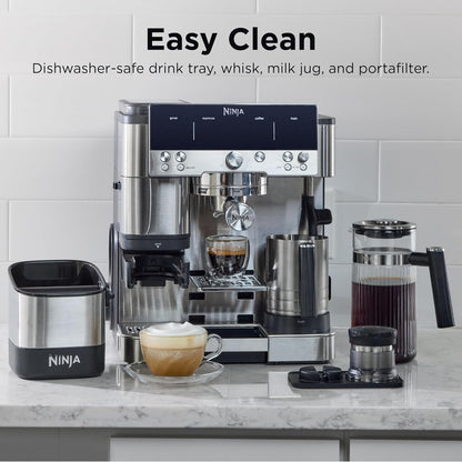 Cafetera Ninja Luxe Café ES601 Molinillo Y Espumador Automático