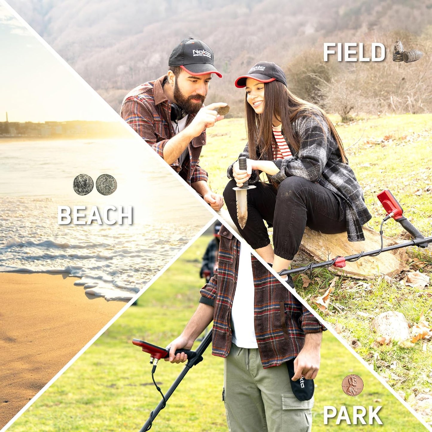 Nokta Findx Pro excelente para principiantes sumergible hasta 5m.