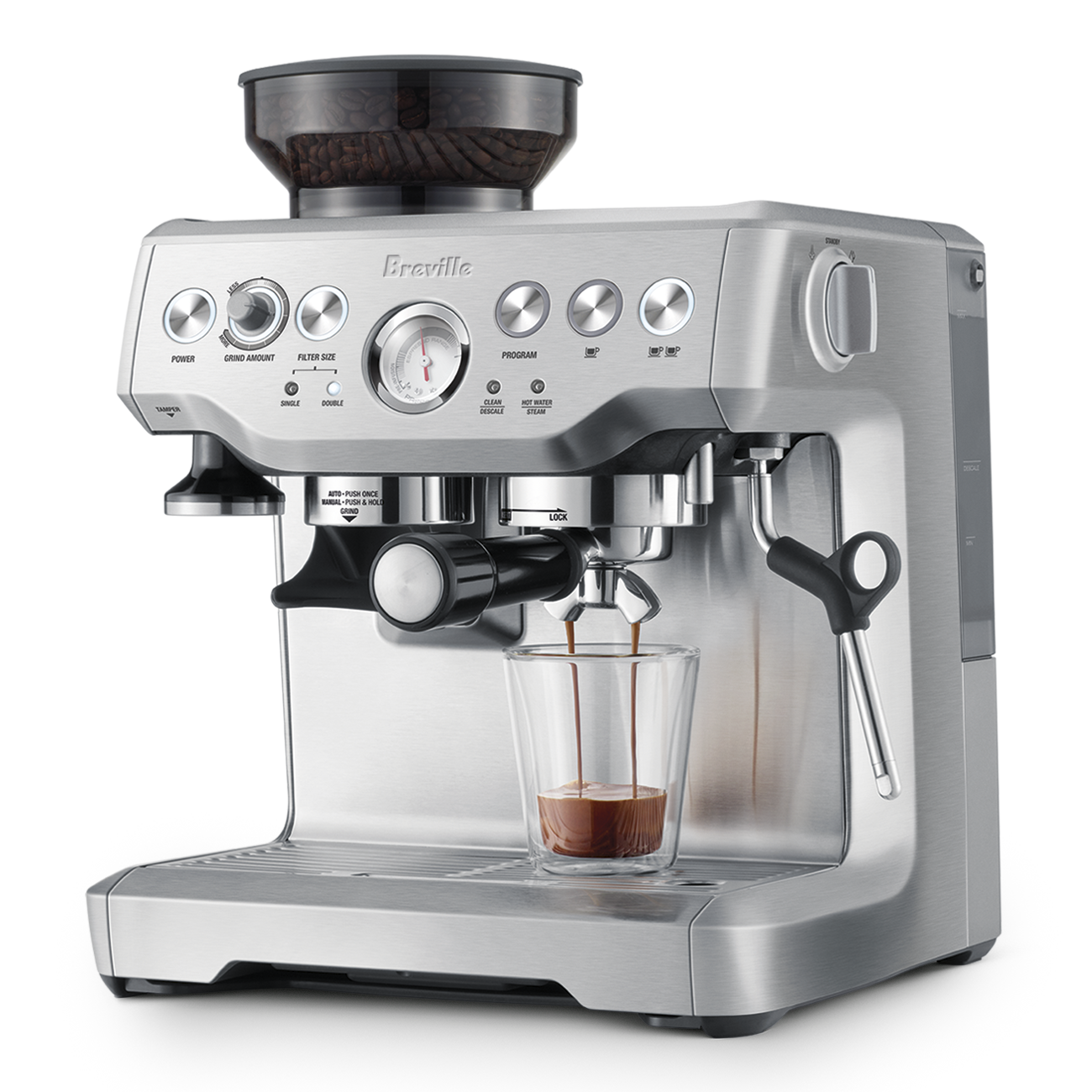 Breville Barista Express BES870XL - Máquina de café expreso, acero inoxidable
