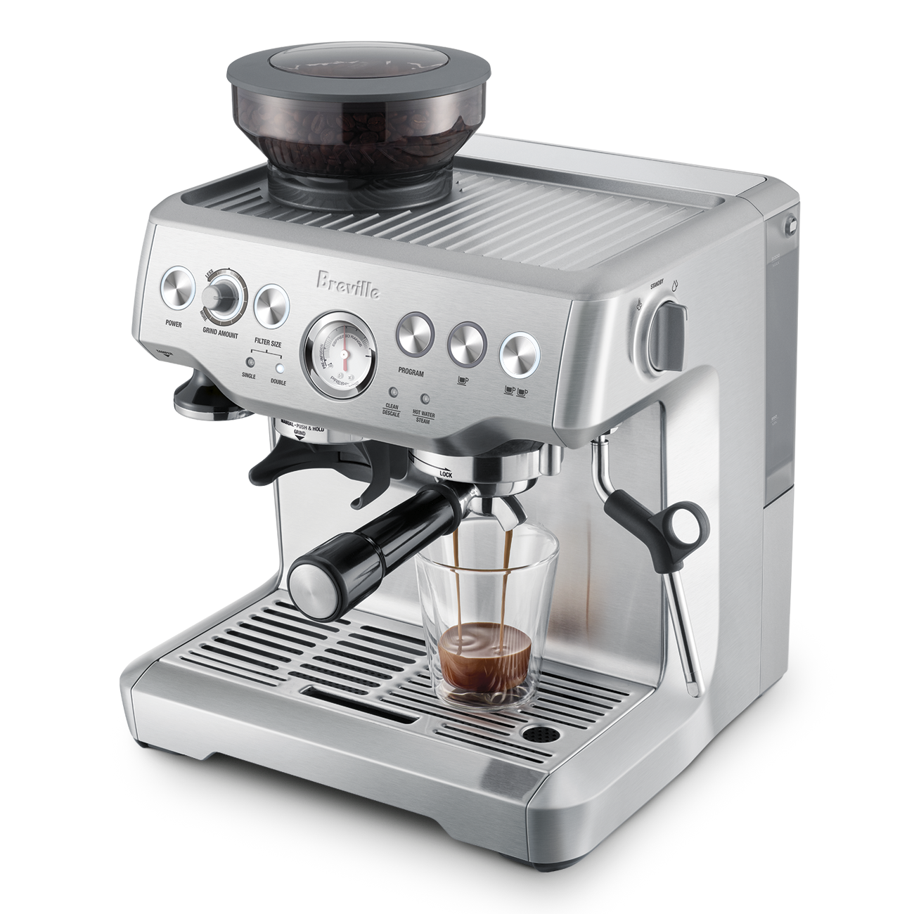 Breville Barista Express BES870XL - Máquina de café expreso, acero inoxidable
