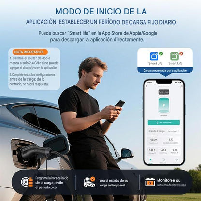 Cargador Inteligente Ev Nexcyber Za20-u007kbf-f001 Nivel 2 32a