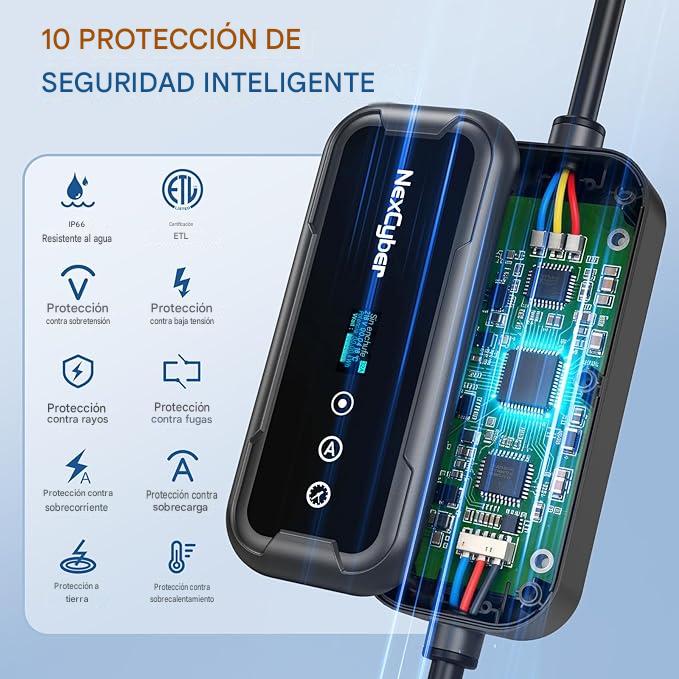 Cargador Inteligente Ev Nexcyber Za20-u007kbf-f001 Nivel 2 32a