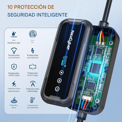 Cargador Inteligente Ev Nexcyber Za20-u007kbf-f001 Nivel 2 32a