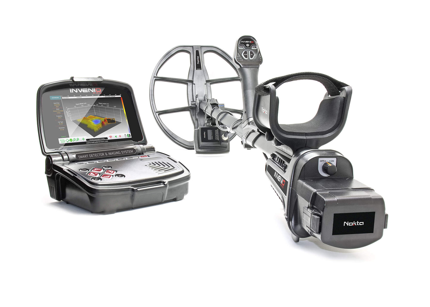 Nokta Invenio Pro - Detector de metales de gran alcance Pro Pack
