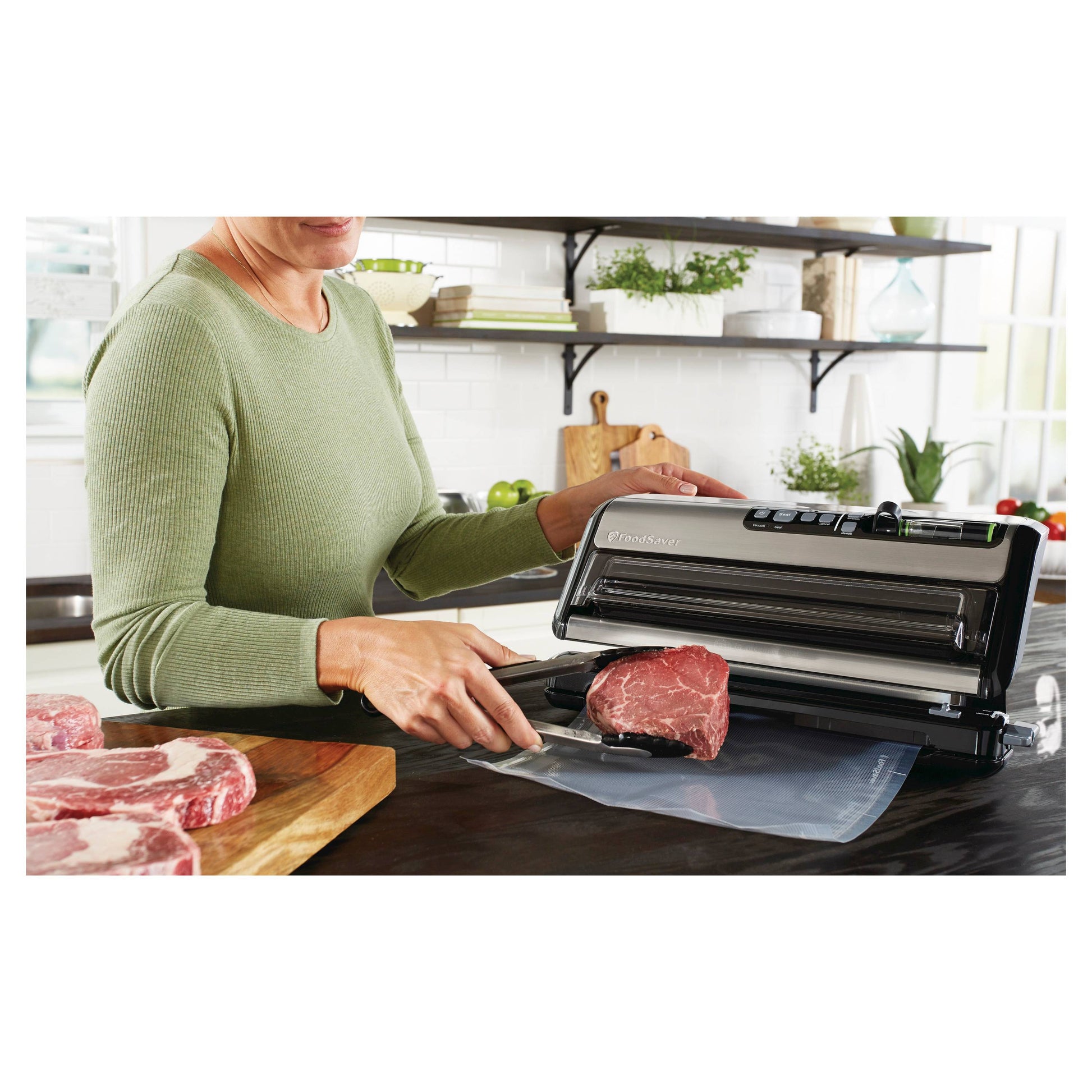Empacadora al Vacio FoodSaver FMS 5200 nueva generación Semi Industrial Sellado 2-en-1 - impomax