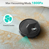 Famree MT-200 Robotic Vacunm Cleaner - Aspiradora Robótica de fuerte succión compatible con Alexa