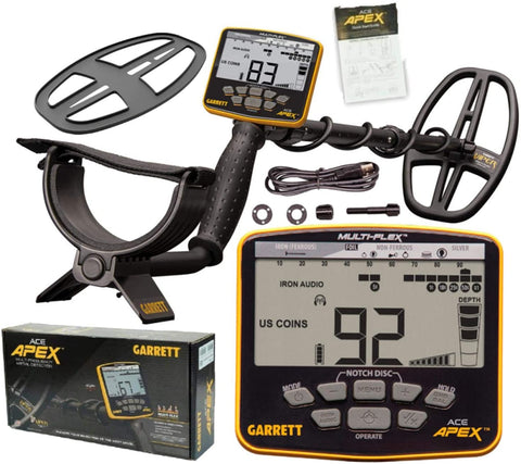 ACE APEX Garrett Detector de Metales con Tecnología Z-Lynk y Bobina Viper 11" ( BAJO PEDIDO )